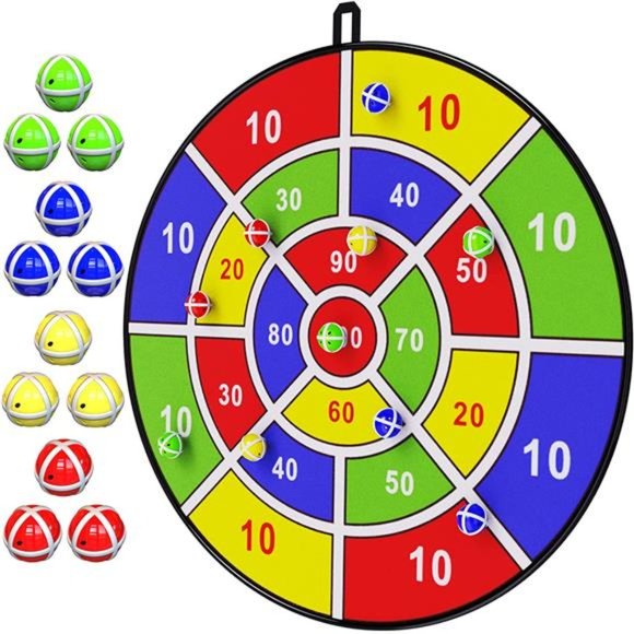 29" Large Dart Board for Kids, Kids Dart Board with Sticky Balls, Boys Toys - Picture 1 of 6
